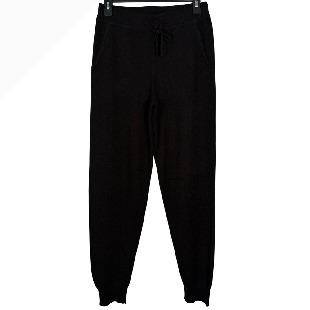 NWT THE CASHMERE PROJECT 100% Basic Sweatpants, Black, Size Small